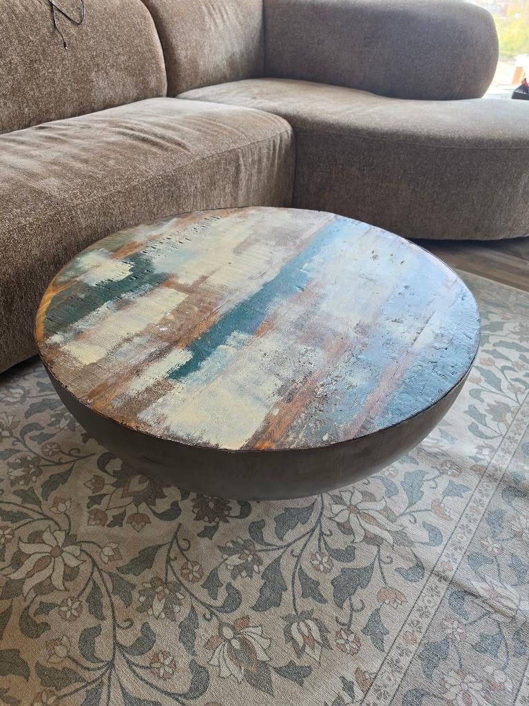 Salon tafel, Huis en Inrichting, Ophalen, 50 tot 100 cm, Rond, 50 tot 100 cm