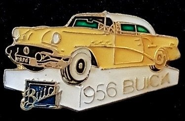 Buick 1956 pin- geel, Verzenden, Nieuw, Transport, Speldje of Pin