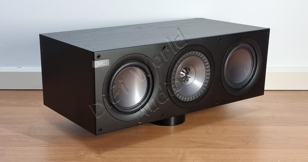 KEF Q200C centerspeaker in de elegante kleur Black Ash
