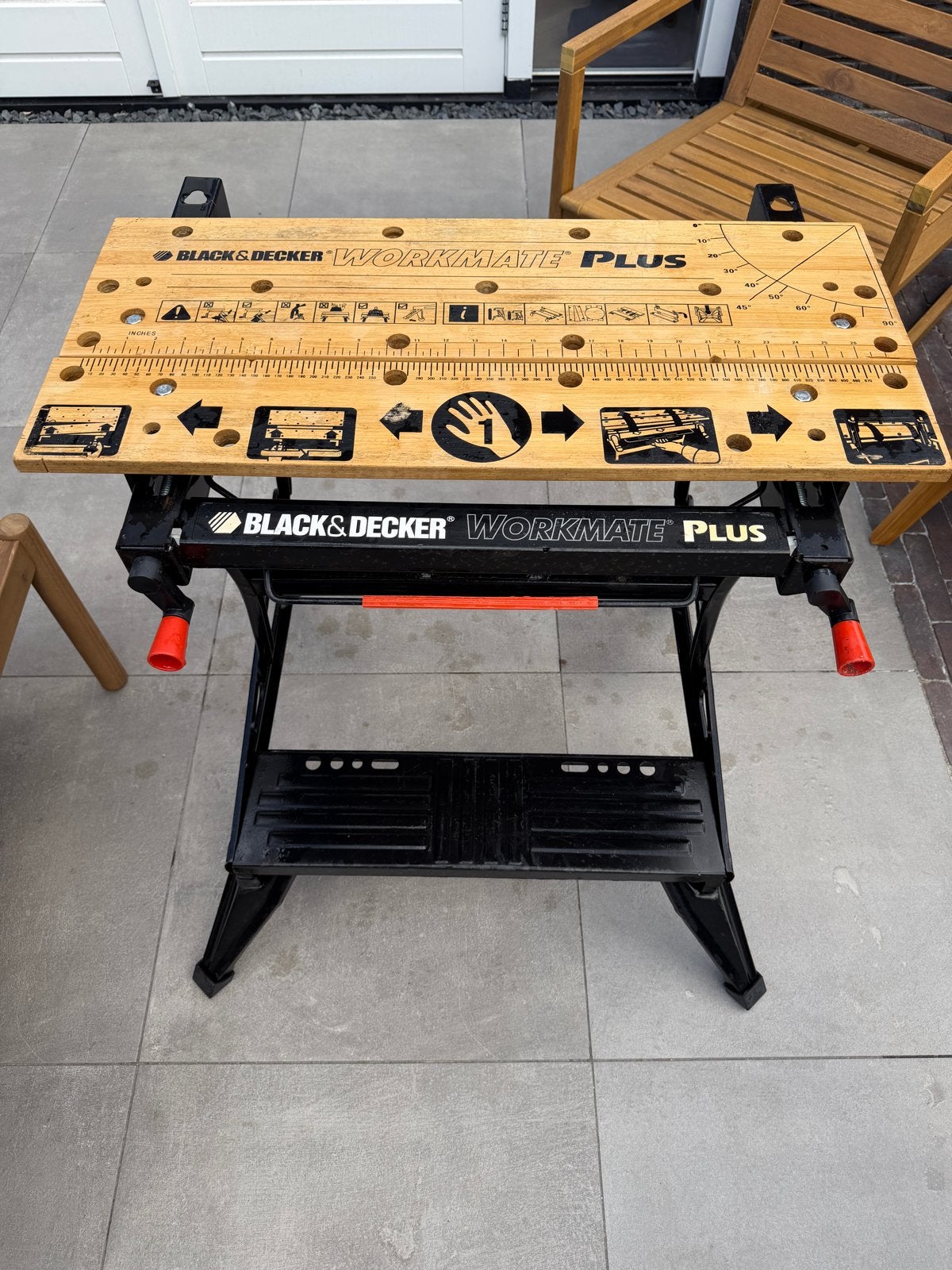 Black & Decker Workmate Plus werkbank - inklapbaar, Doe-het-zelf en Verbouw, Ophalen, Gebruikt, 70 tot 120 cm, Bankschroef