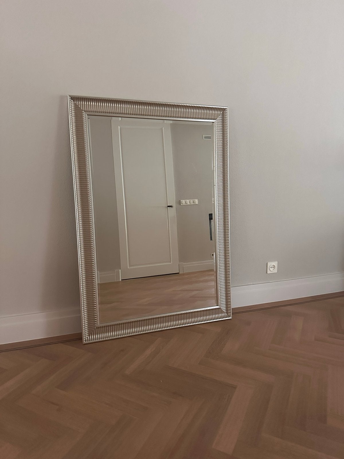 Grote spiegel met geslepen facetten 130x90 cm, Huis en Inrichting, Woonaccessoires | Spiegels, Ophalen, 100 tot 150 cm, Zo goed als nieuw