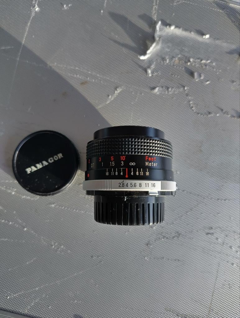 Panagor 28mm f2.8 Minolta MD, Ophalen of Verzenden, Gebruikt, Groothoeklens