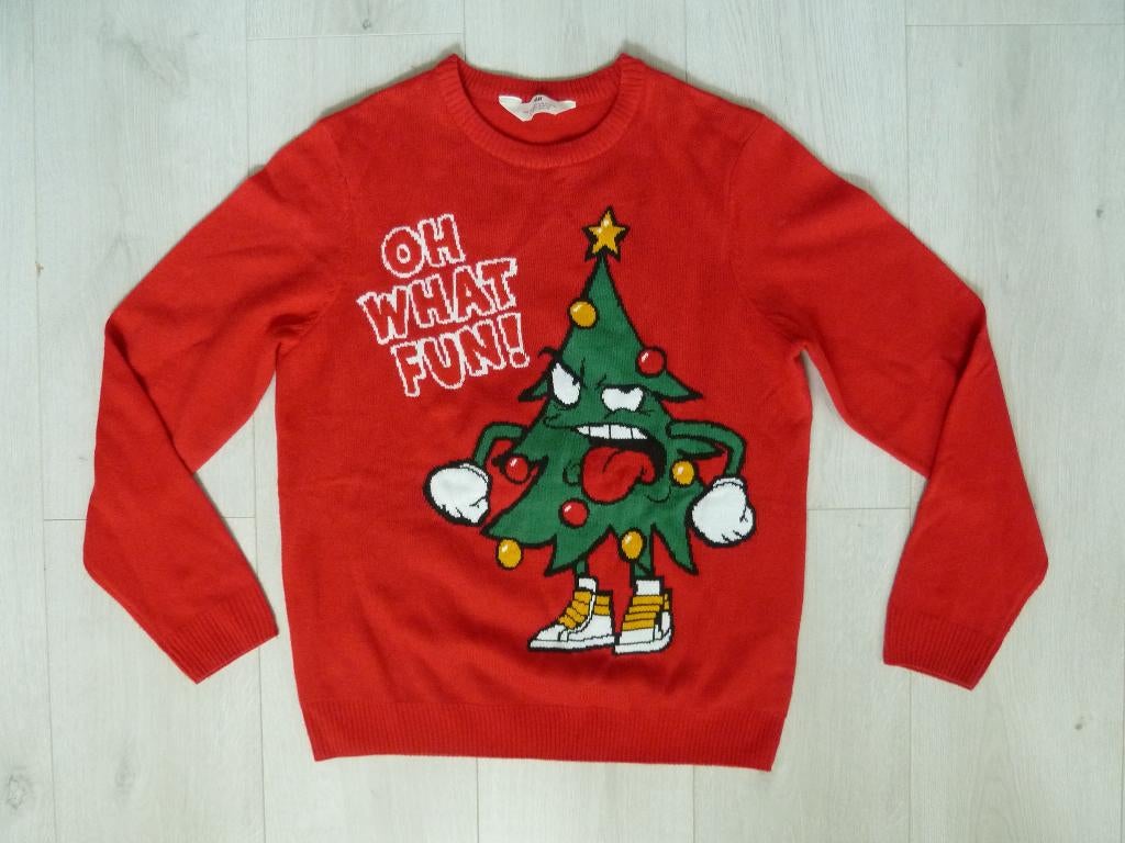leuke H&M kersttrui maat 158/164, Ophalen, Gebruikt, Trui of Vest, H&M
