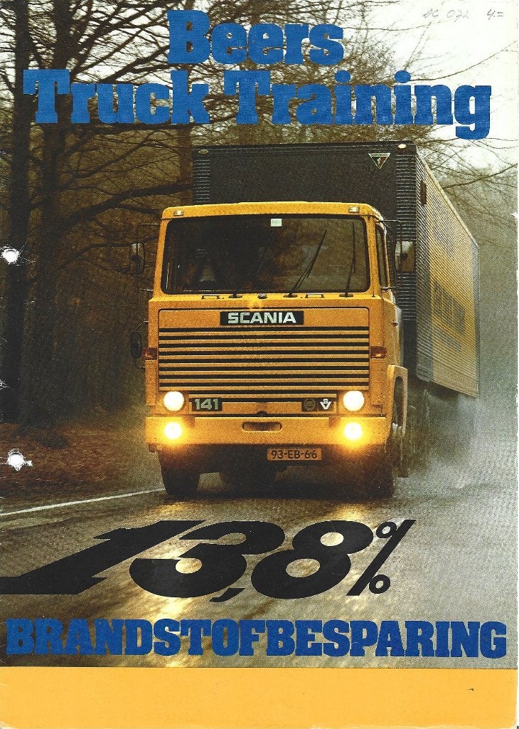 Truck training Scania folder vrachtwagen camion (sc073), Verzenden, Zo goed als nieuw, Vrachtwagen