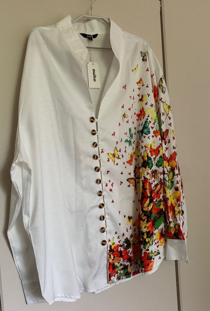 Blouse fleurig XXL Ouku, Ouku, Verzenden, Nieuw, Blouse of Tuniek