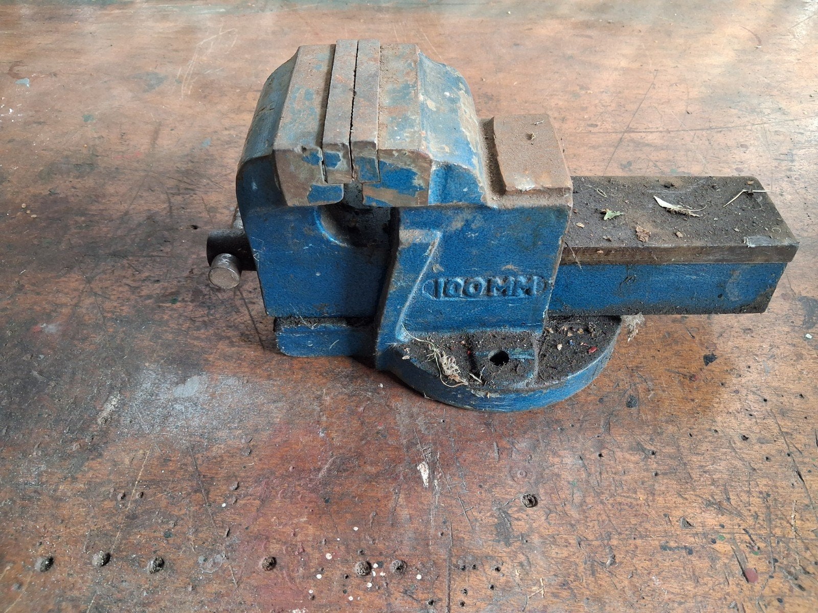 bankschroef, Ophalen of Verzenden, Gebruikt, Minder dan 70 cm, Bankschroef