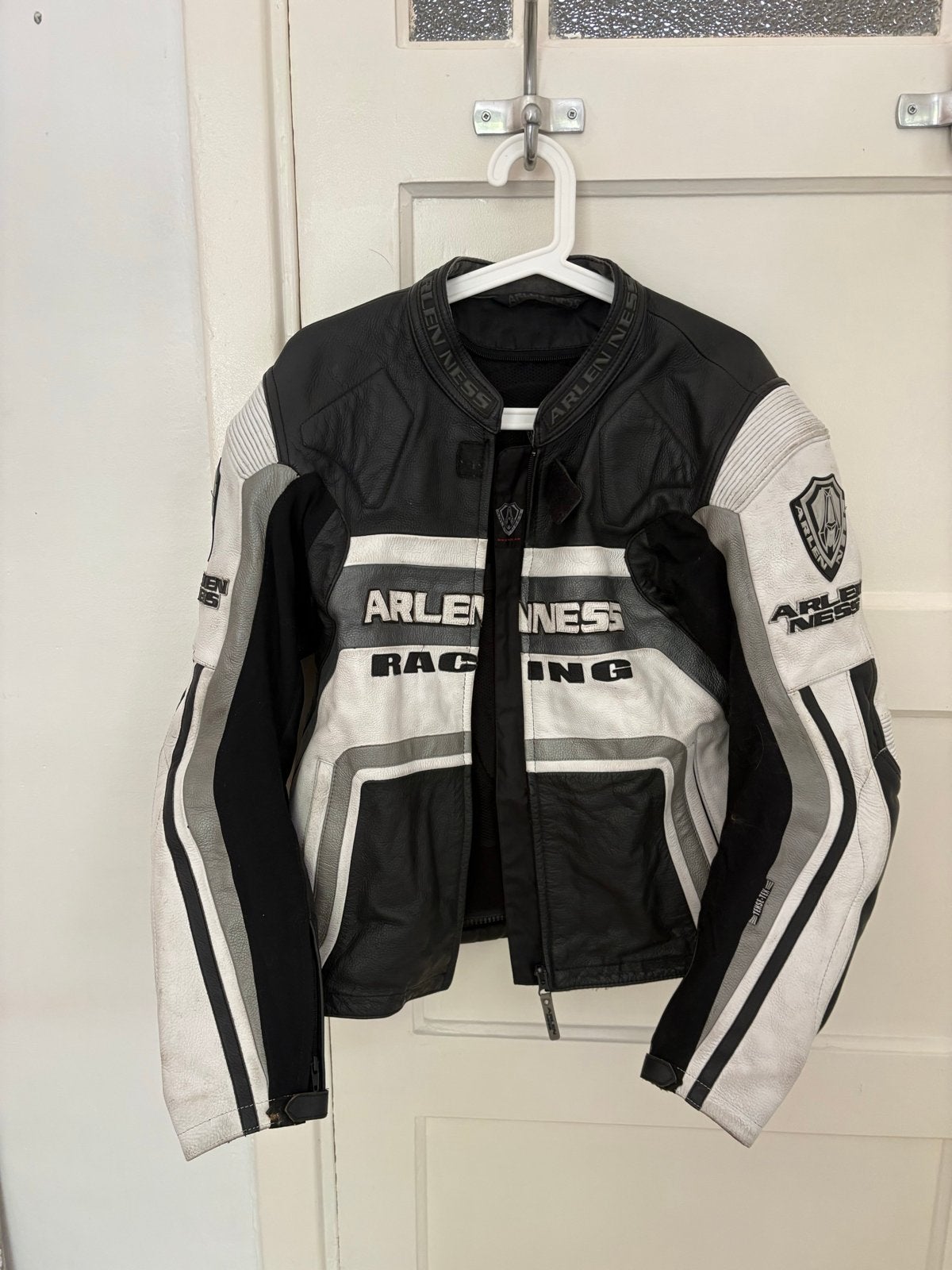 Arlen Ness Racing Leren Motorjas - Maat 54, Motoren, Ophalen, Tweedehands, Heren, Jas | leer