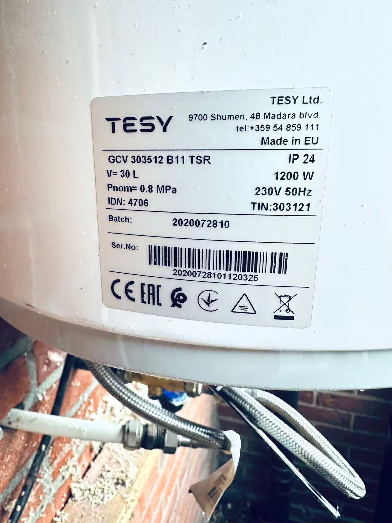 Boiler, Ophalen of Verzenden, Zo goed als nieuw, Boiler, Minder dan 3 jaar oud