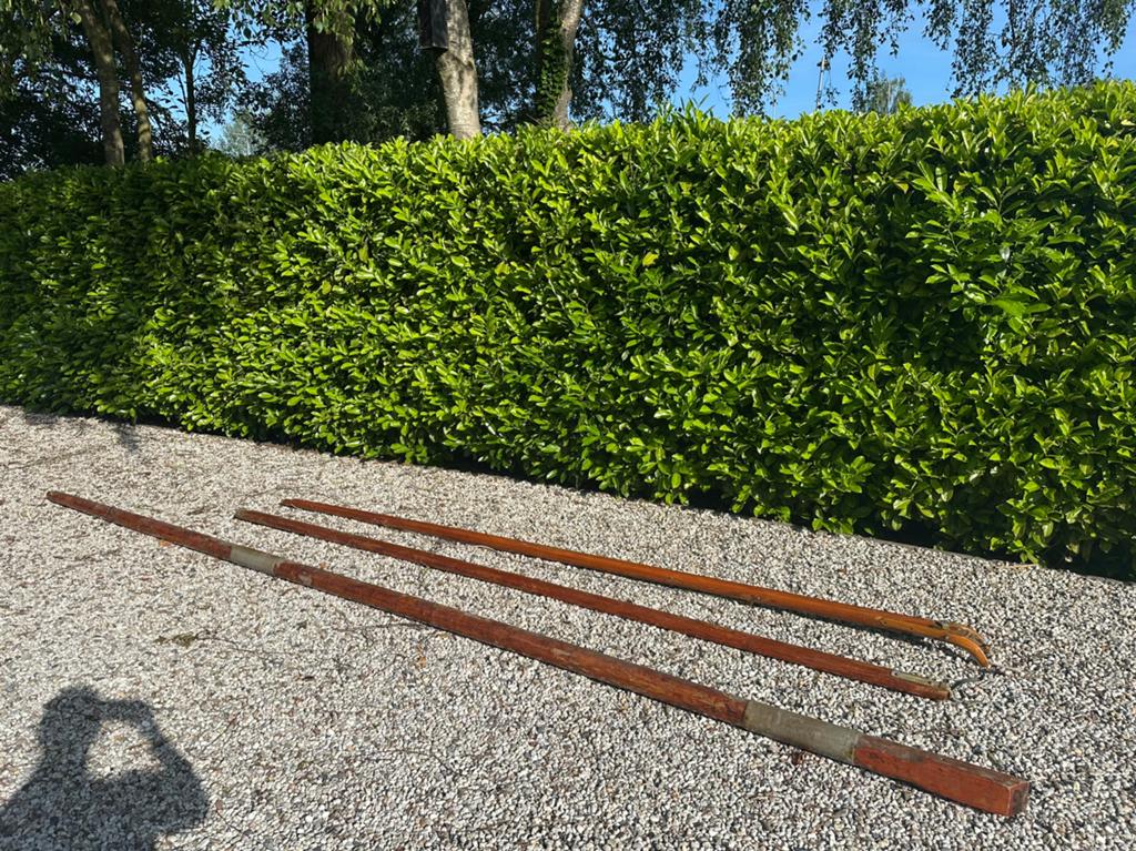 Giek, gaffel en mast 16 m2, Watersport en Boten, Zeilen en Zeiltoebehoren, Ophalen, Gebruikt, Grootzeil, 15 tot 30 m²