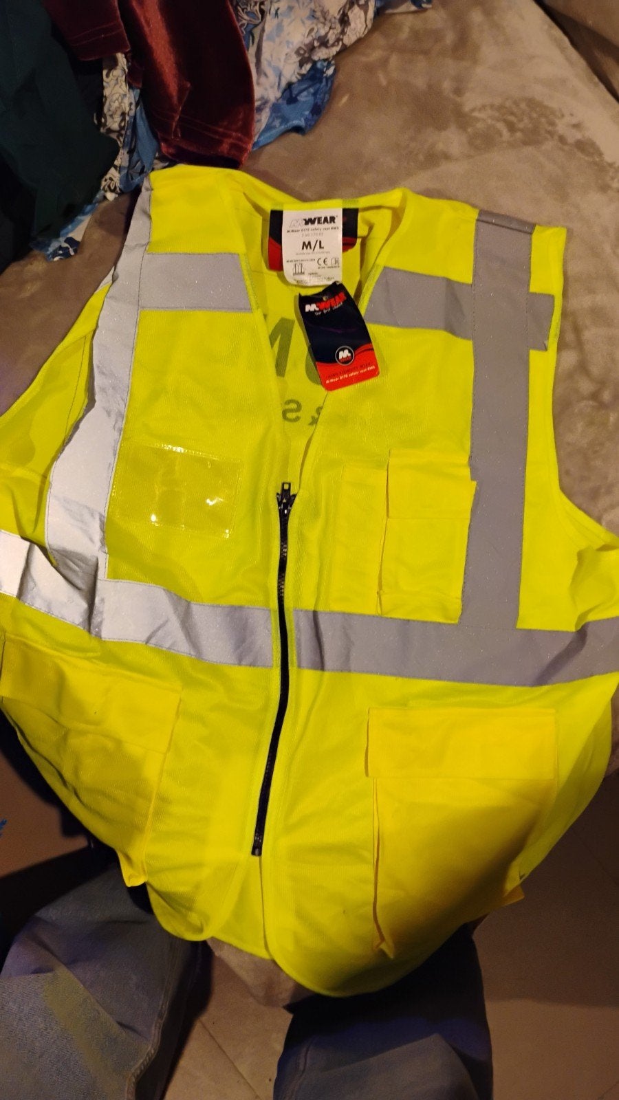 Nieuw Geel Veiligheidsvest - Maat M/L, Ophalen of Verzenden, Nieuw