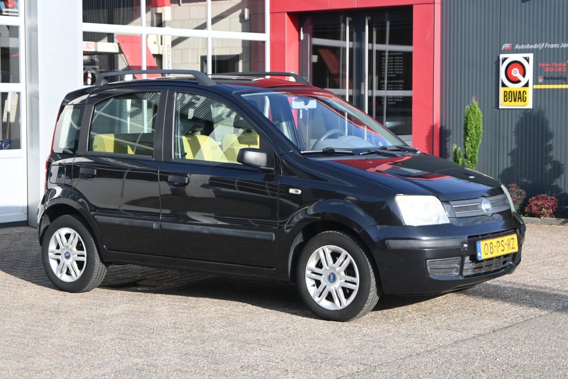Fiat Panda 1.2 Class 5drs 60pk | Centrale vergrendeling | El, Voorwielaandrijving, Stof, Gebruikt, Zwart