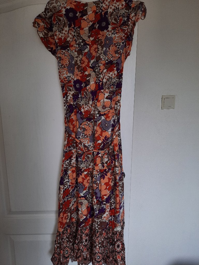 boho lange maxi jurk L, Kleding | Dames, Ophalen of Verzenden, Zo goed als nieuw, Onder de knie