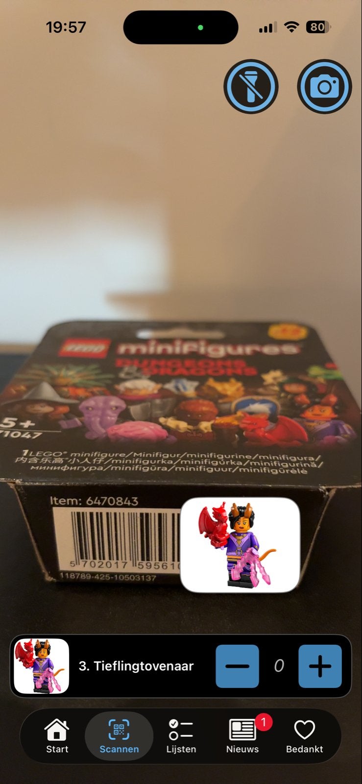 LEGO Minifigures Dungeons & Dragons - Tieflingtovenaar, Ophalen of Verzenden, Nieuw, Overige merken