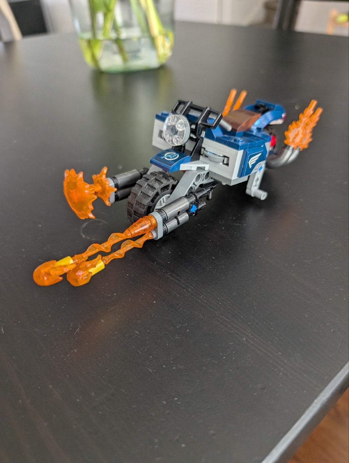 Lego Marvel Captain America: Outriders attack 76123, Gebruikt, Marvel, Lego, Ophalen of Verzenden