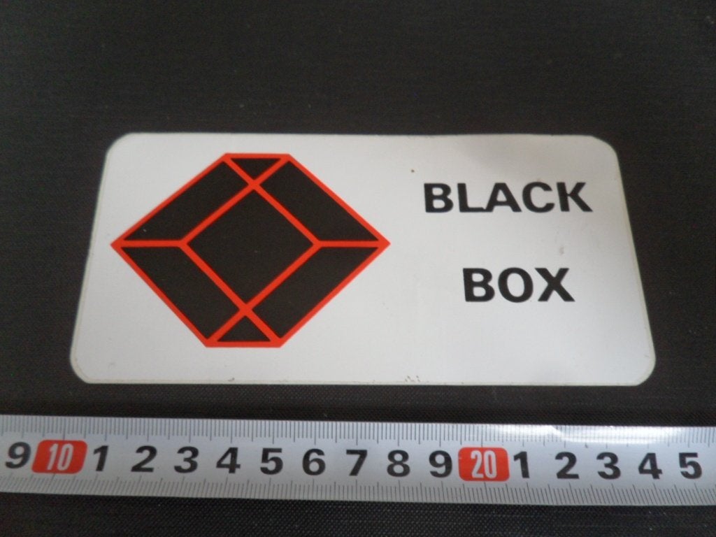 sticker logo BLACK BOX, Ophalen, Zo goed als nieuw