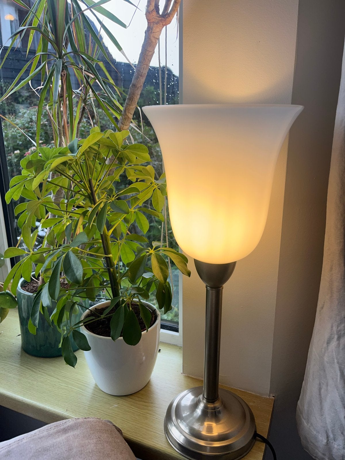 Set van 2 Vintage Tafellampen stalampen, Antiek en Kunst, Ophalen