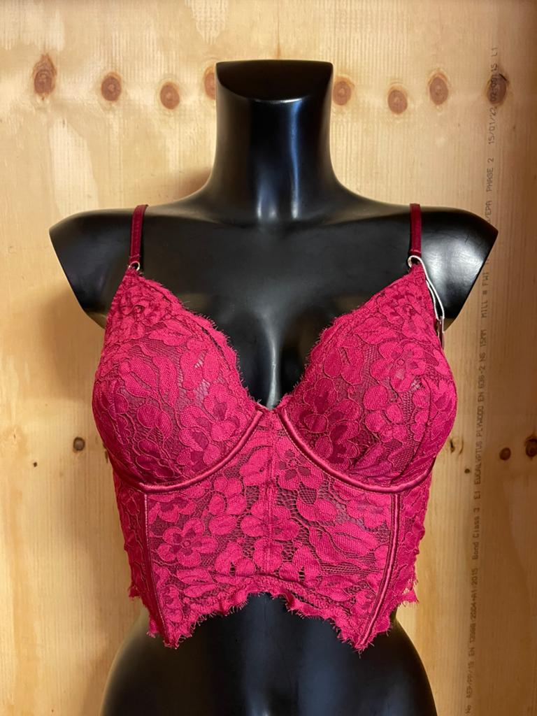 Cosabella longline bh 70d en 75d magnolia, Verzenden, Rood, BH