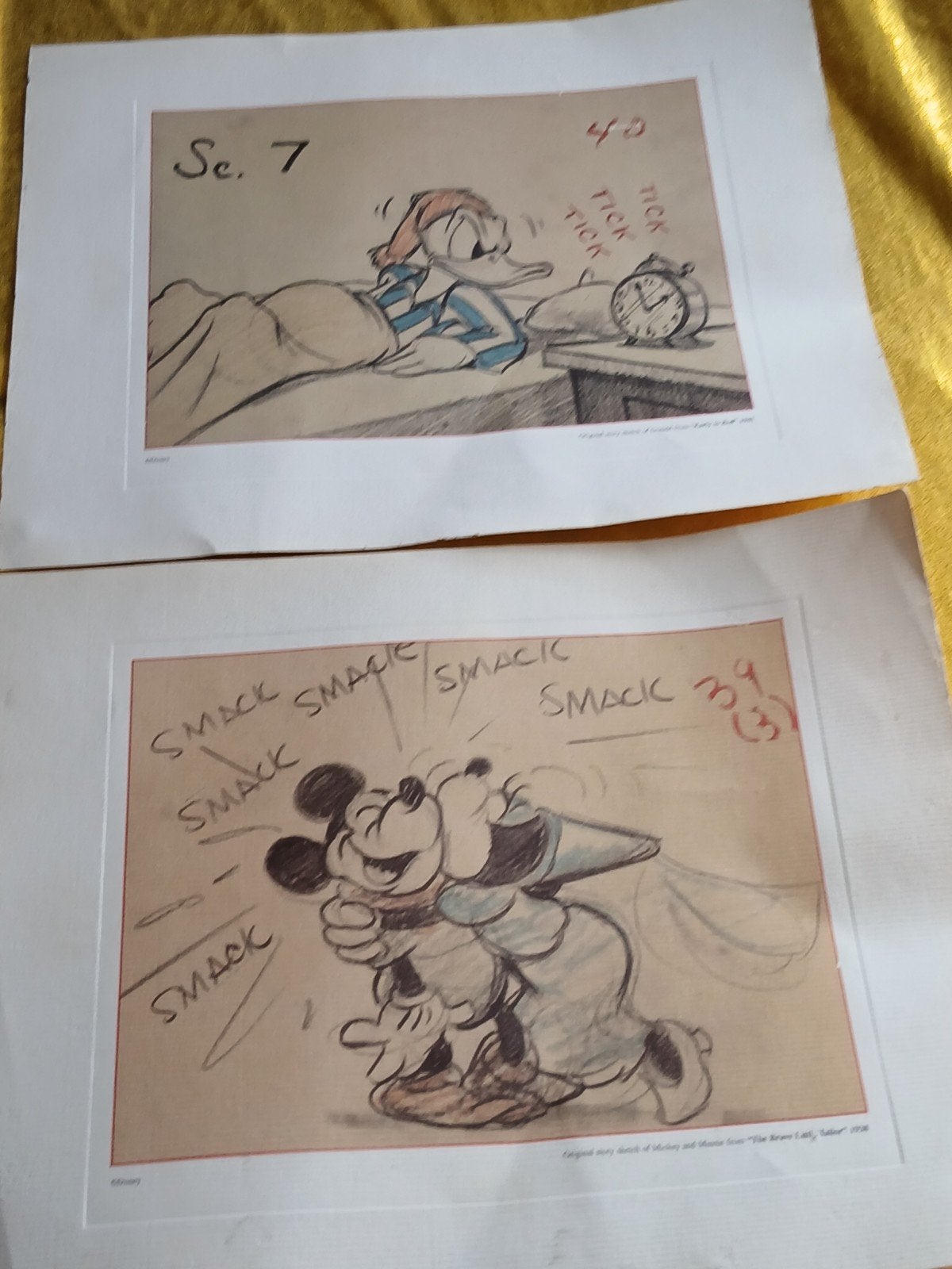 Disney reproductie sketches 1941, Ophalen of Verzenden
