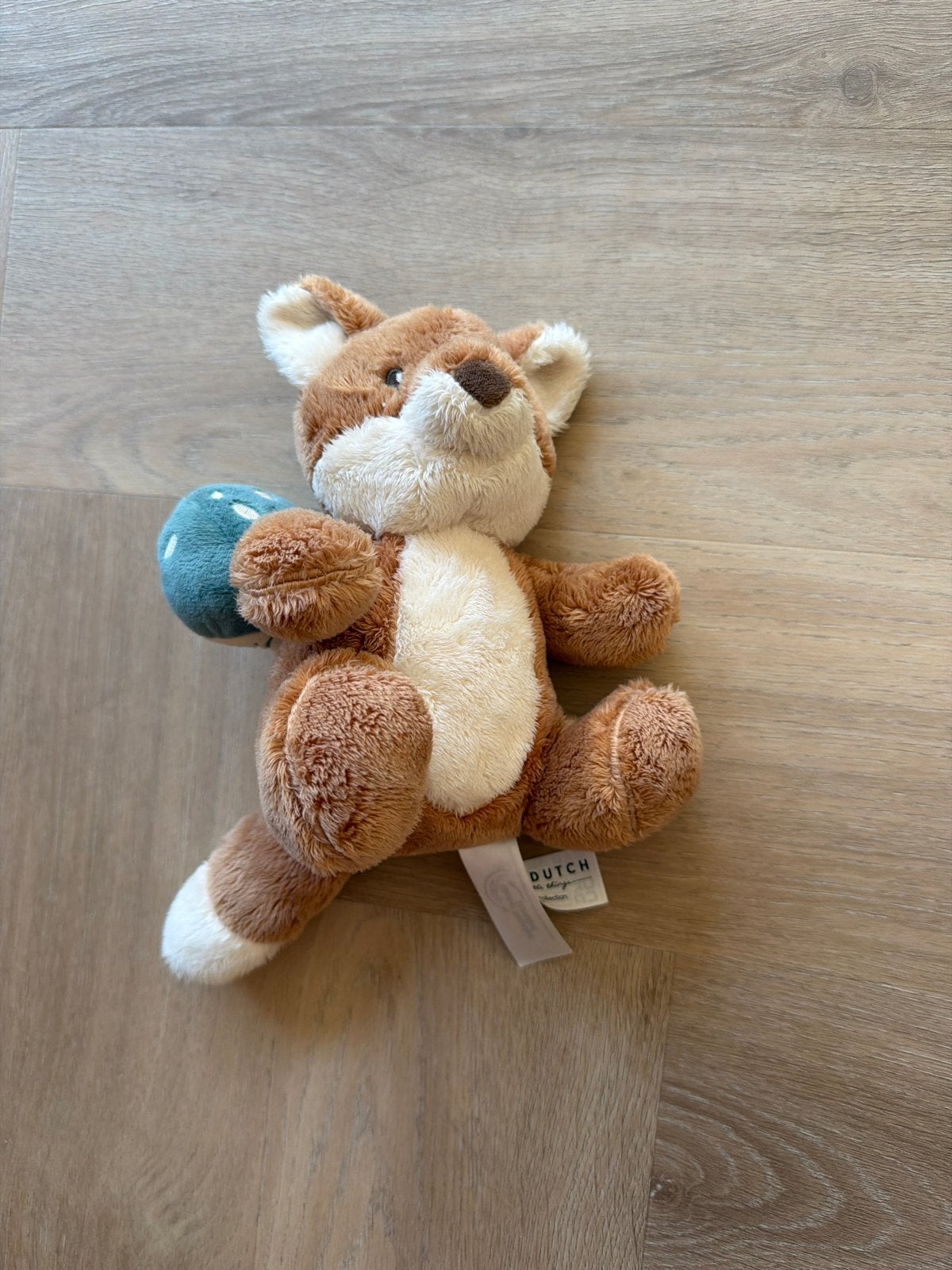 Little Dutch Vos Knuffel met Paddenstoel, Little Dutch, Ophalen of Verzenden, Zo goed als nieuw, Klein (minder dan 20 cm)