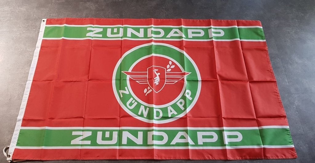 Zundap Honda Yamaha Norton Esso Ford e/a brommer motor vlag, Am, Overige typen, Nieuw, Ophalen of Verzenden
