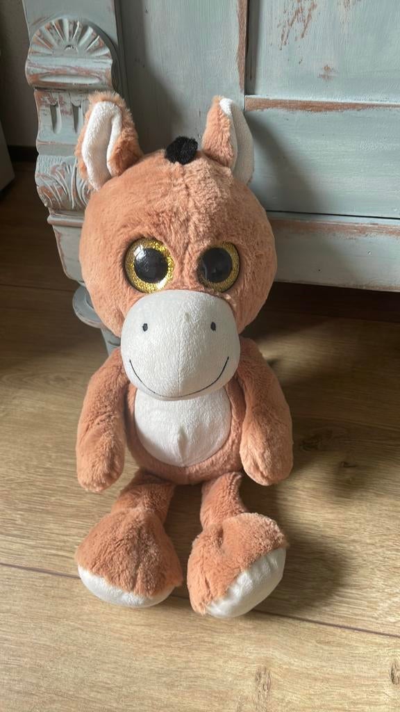 Pluchen paard knuffel paardenknuffel pluche, Ophalen of Verzenden, Zo goed als nieuw, Paard