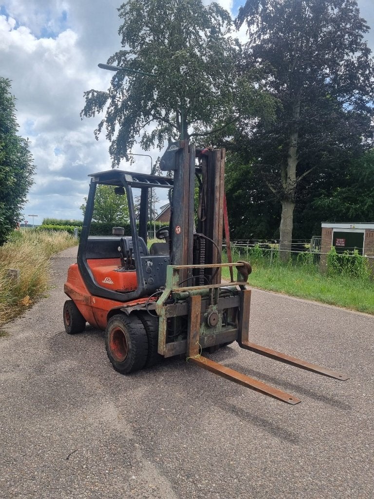 LINDE h30 DIESEL heftruck met draaibord (met werk), 3000 tot 4000 kg, Diesel, Heftruck, Ophalen of Verzenden
