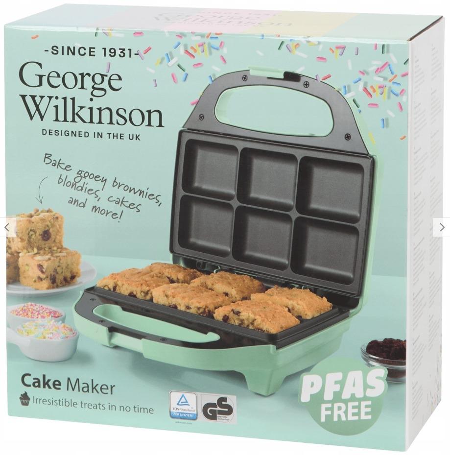George Wilkinson Cake Maker - PFAS Vrij, Witgoed en Apparatuur, Wafelijzers, N, N, Nieuw, Ophalen of Verzenden