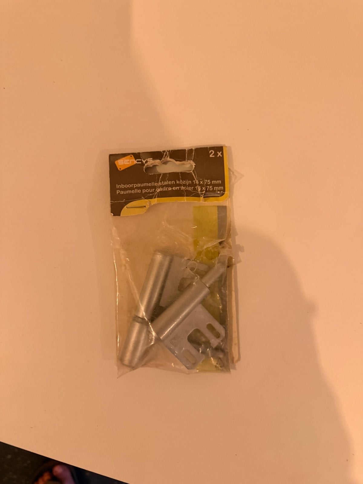 Sencys Inboorpaumelle Stalen Kozijn 14x75mm (2x), Ophalen, Nieuw, IJzer, Scharnier