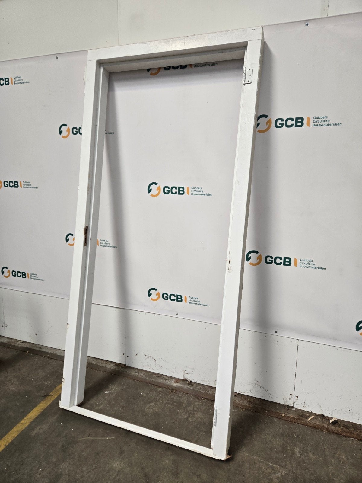Hardhouten deurkozijn voor deur 90x210 cm, Ophalen, Gebruikt, 80 tot 100 cm, Buitendeur