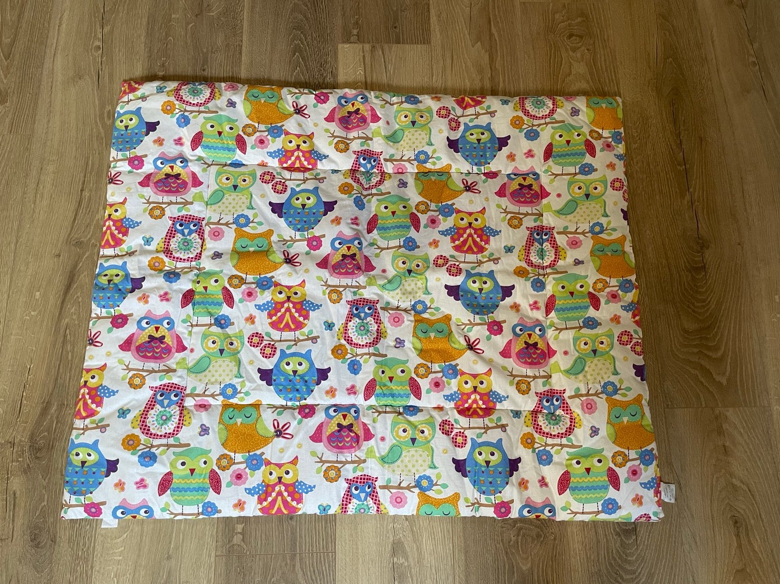 Boxkleed 75x95cm uilenprint - zo goed als nieuw, Ophalen of Verzenden, Zo goed als nieuw