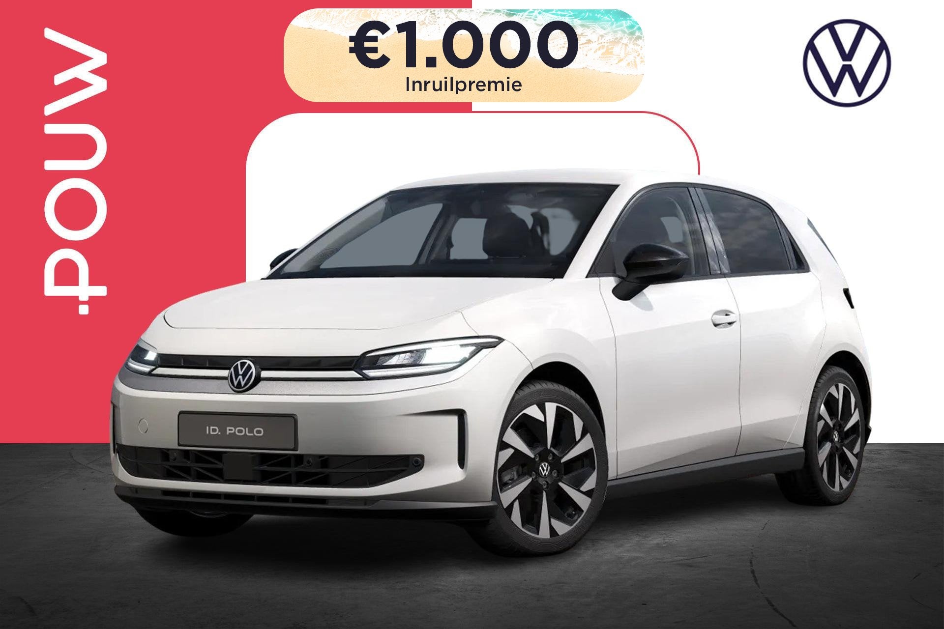 Volkswagen ID. Polo Life First Edition 211pk 52 kWh | LMV 18, Auto's, Volkswagen, 12 maanden, Stof, 453 km, Zwart