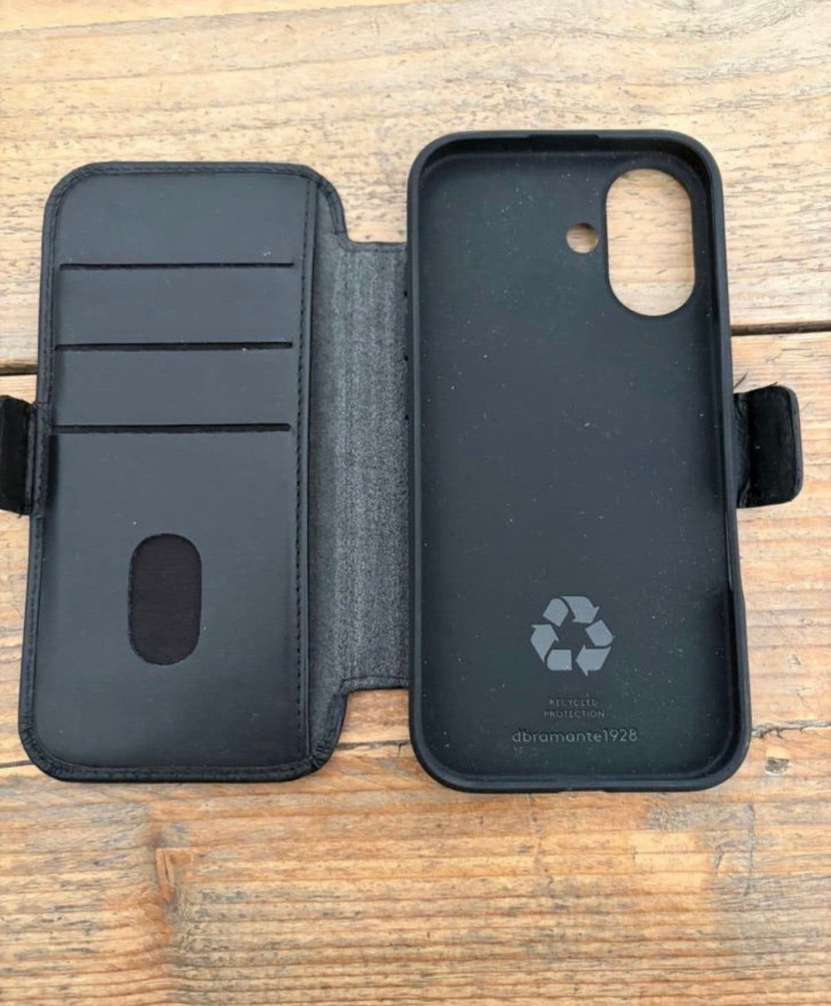Leren hoesje Iphone 17, IPhone 17, Zwart, Pasjeshouder, Nieuw