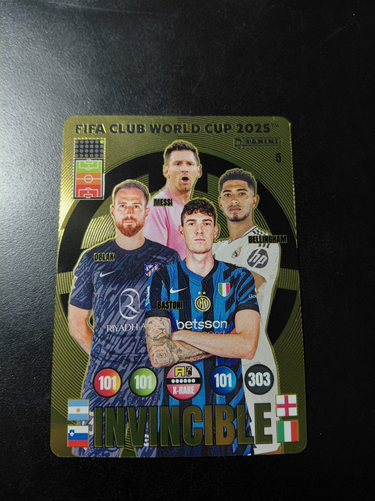 messi/bellingham (invincible) panini, Verzamelen, Ophalen of Verzenden, Nieuw, Buitenlandse clubs, Poster, Plaatje of Sticker