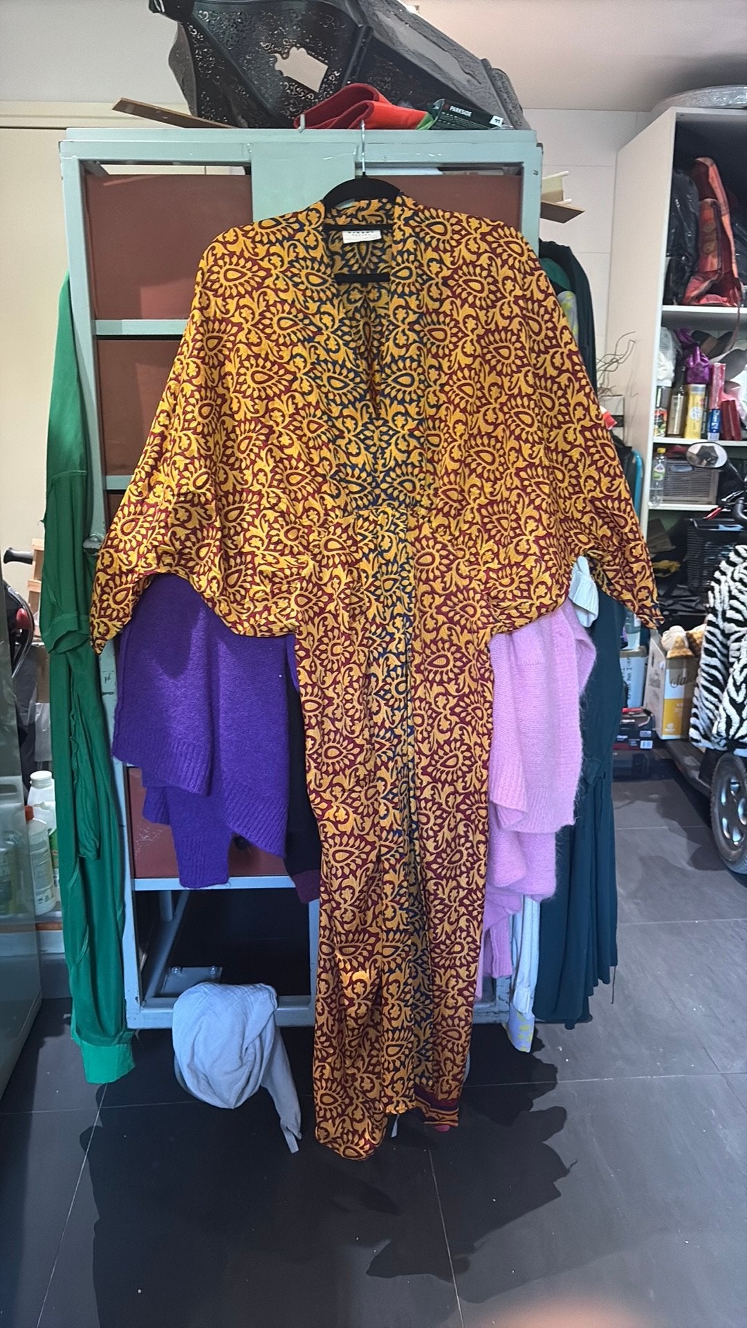 Sissel Edelbo beauty kimonojurk, Maat 38/40 (M), Oranje, Ophalen of Verzenden, Zo goed als nieuw