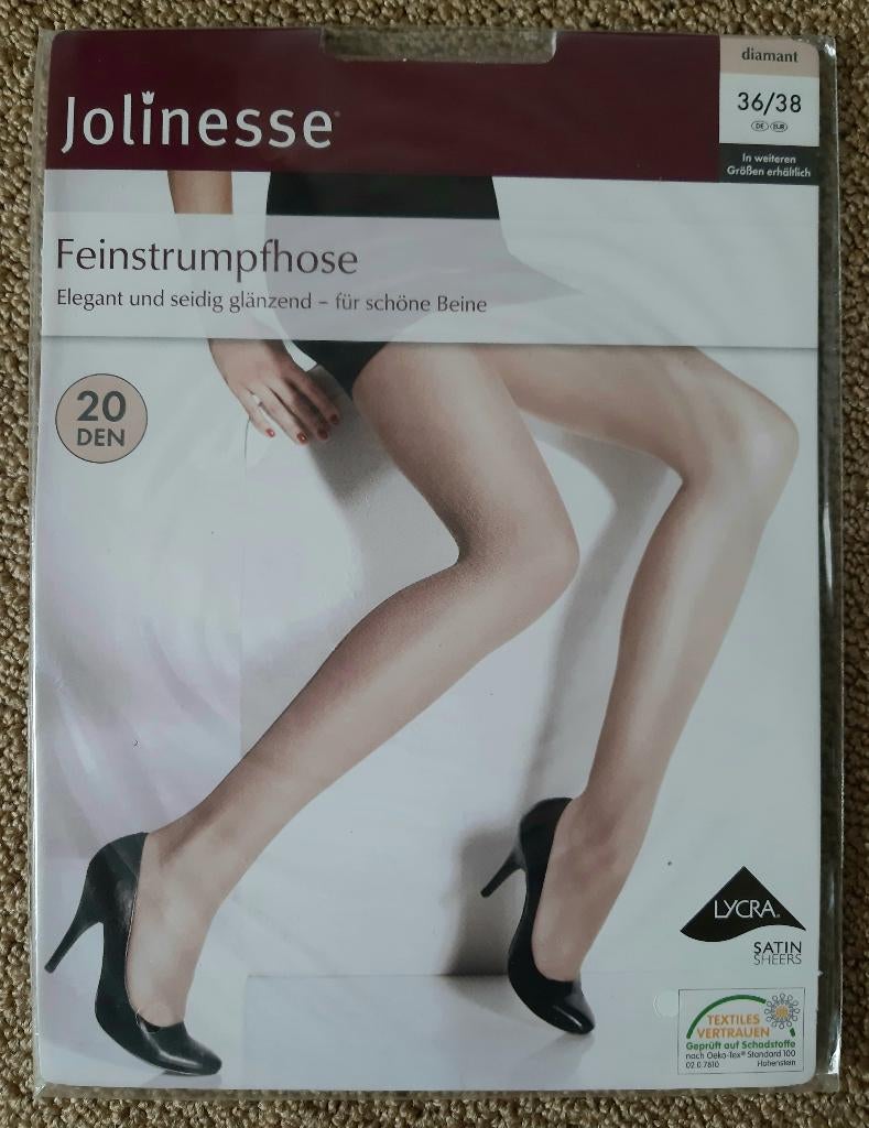 Jolinesse glanzend panty 20 den, maat 36/38., Maat 36/38 (S), Beige, Jolinesse, Nieuw
