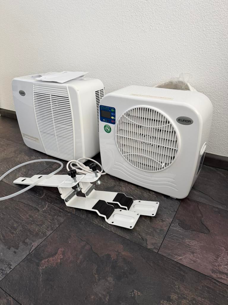 Eurom  Mobiele Split  Airco AC 2401 Caravan / Camper, Witgoed en Apparatuur, Airco's, Ophalen, Timer, 3 snelheden of meer, Zo goed als nieuw