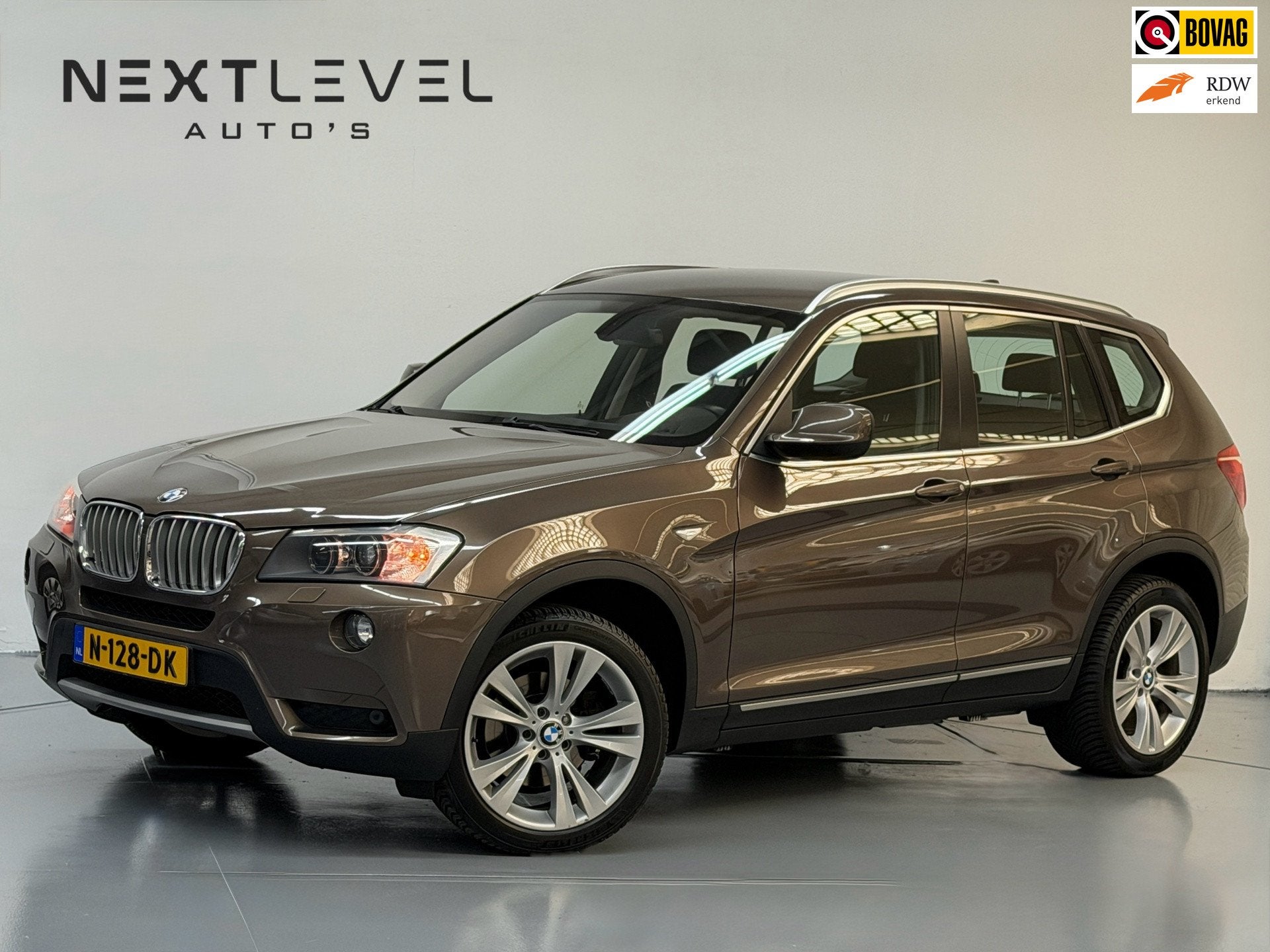BMW X3 XDrive35i High Executive 360 Memory E.AchterKlep Groo, Auto's, Automaat, Gebruikt, Zwart, Bruin