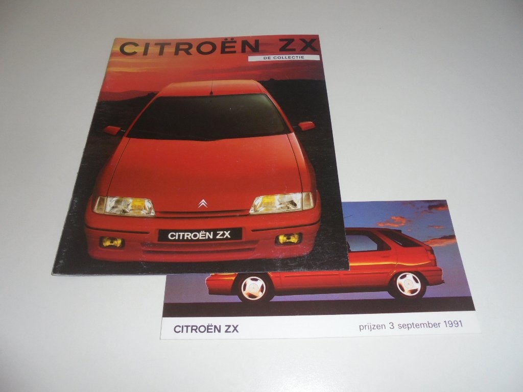 brochure Citroen ZX  1992, Ophalen of Verzenden, Gelezen, Citroën