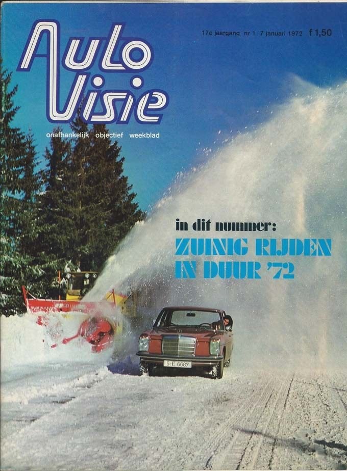 Autovisie 1 1972 : Simca 1301 Special aut. - BMW 02 E10, Ophalen of Verzenden, Gelezen, Algemeen
