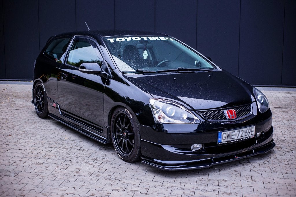 Voorlip splitter spoiler skirt achterlip - Civic Ep3 04-06