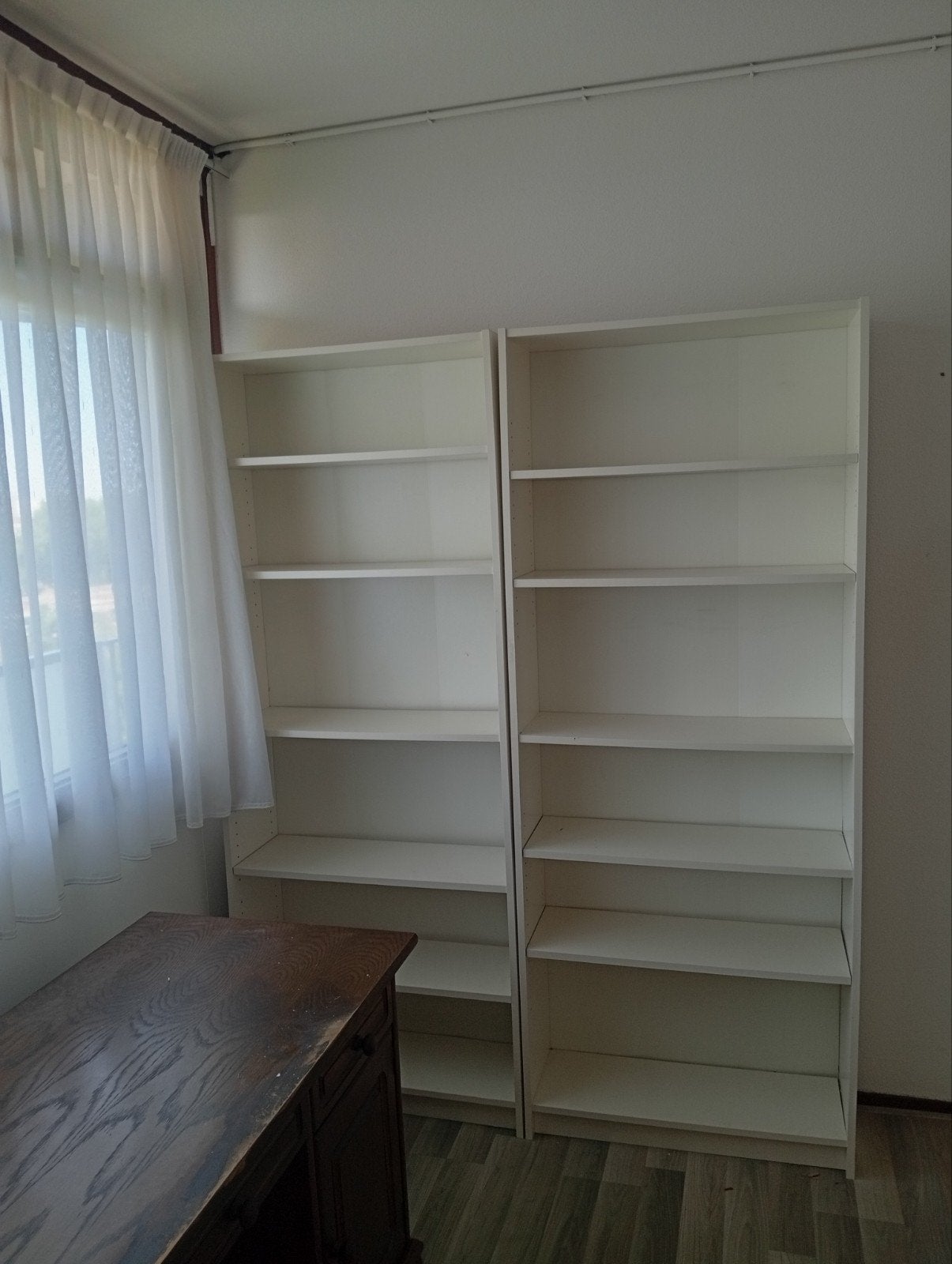 Billy witte boekenkasten met planken, Huis en Inrichting, Kasten | Boekenkasten, Ophalen, Met plank(en), Gebruikt, 200 cm of meer