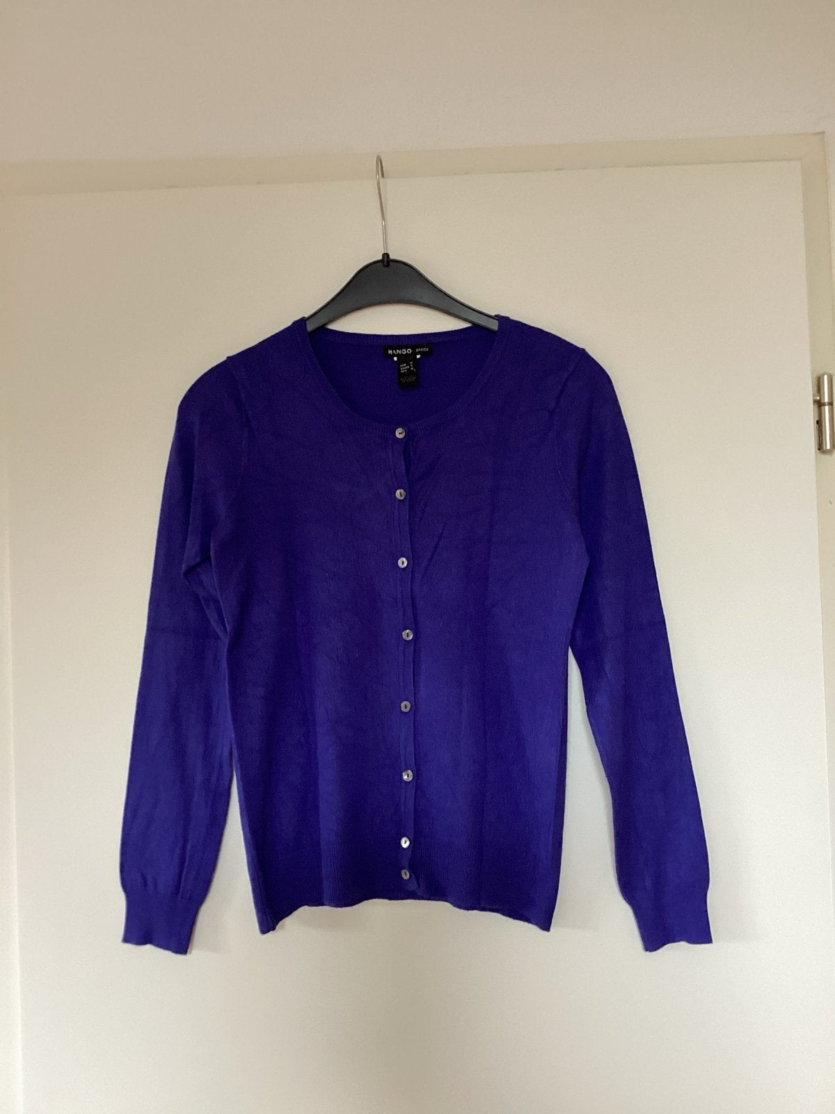 Kobaltblauwe Mango Basics vest - Maat M, Ophalen of Verzenden, Zo goed als nieuw, Maat 38/40 (M), Blauw