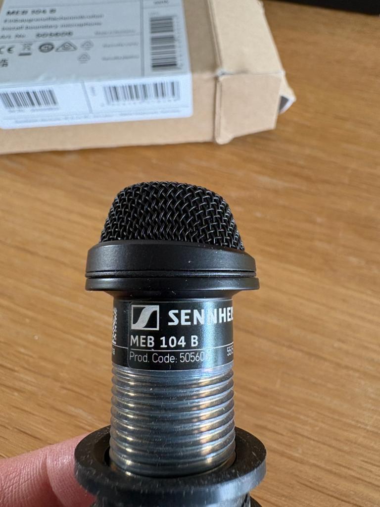 Sennheiser MEB 104 B Boundary Microfoon – Nieuwstaat, Ophalen of Verzenden, Zo goed als nieuw