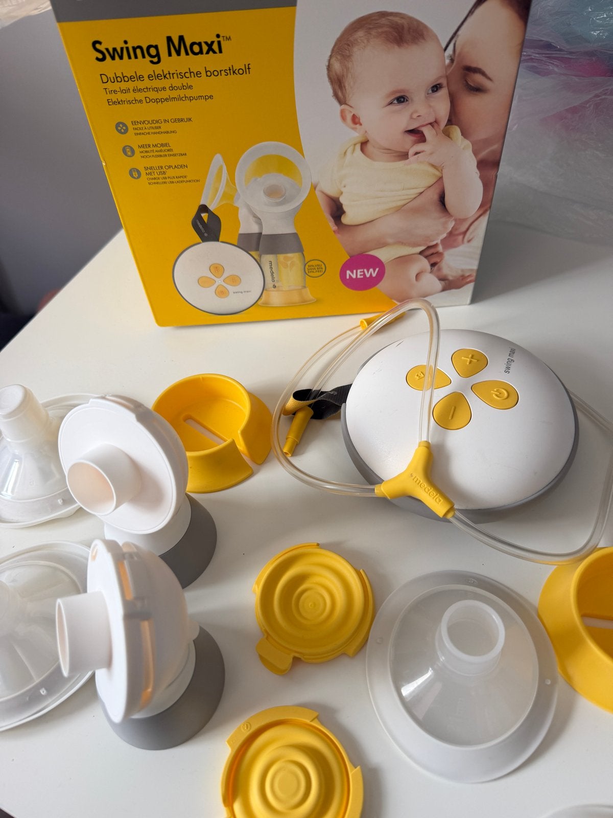 Medela Swing Maxi dubbele elektrische borstkolf, Automatisch, Medela, Borstkolf, Ophalen of Verzenden