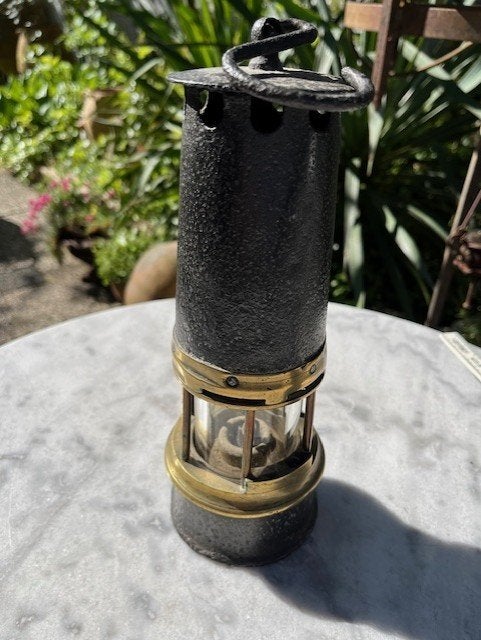 Antieke gebruikte mijnlamp mijn lamp, Ophalen of Verzenden