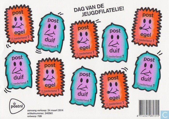 Nederland NVPH nr V3169/70 postfris Jeugdfilatelie 2014, Postzegels en Munten, Postzegels | Nederland, Ophalen of Verzenden, Na 1940