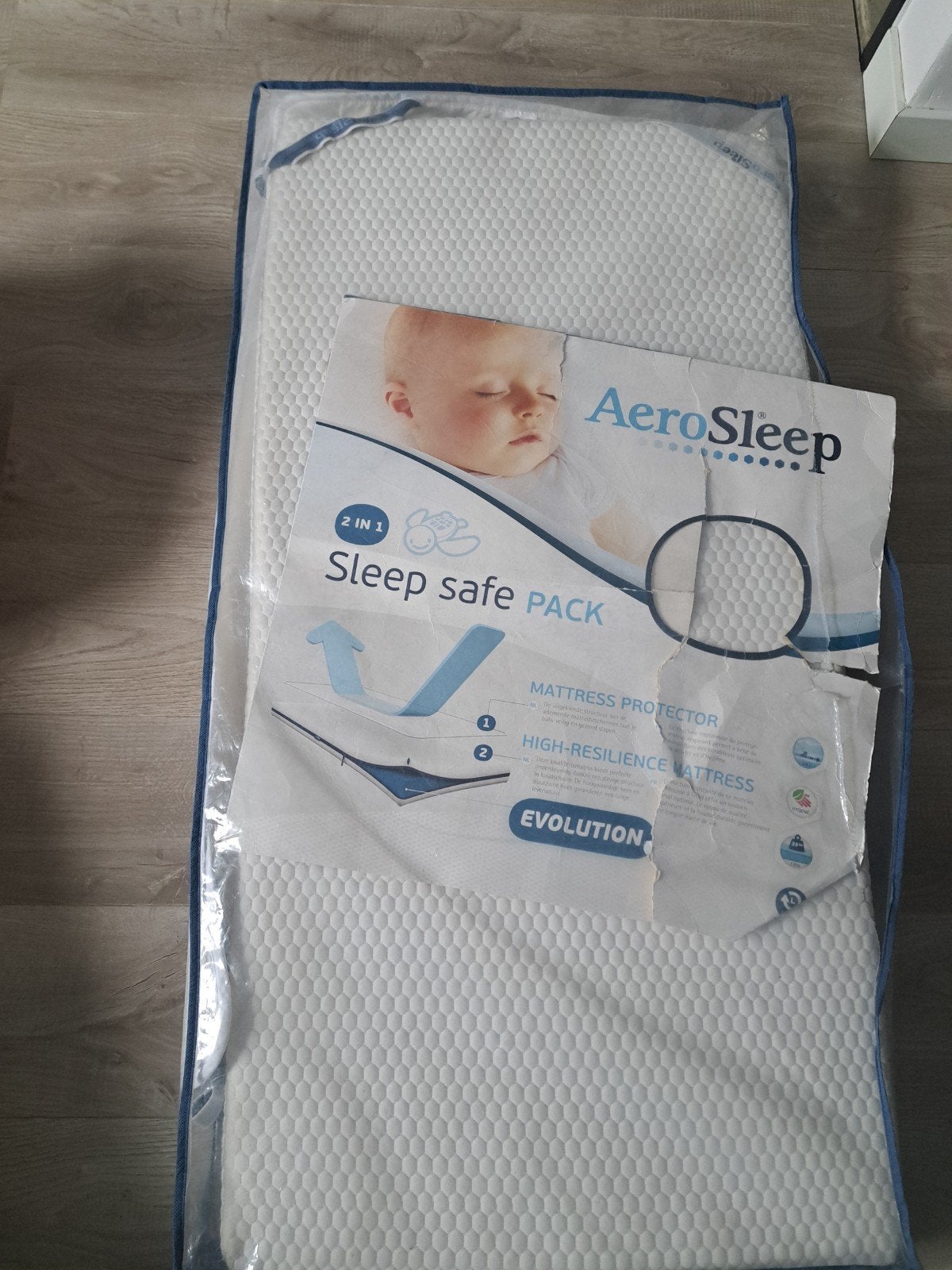 AeroSleep Sleep Safe Pack Evolution Matras, Kinderen en Baby's, Ophalen, Zo goed als nieuw, Ledikant