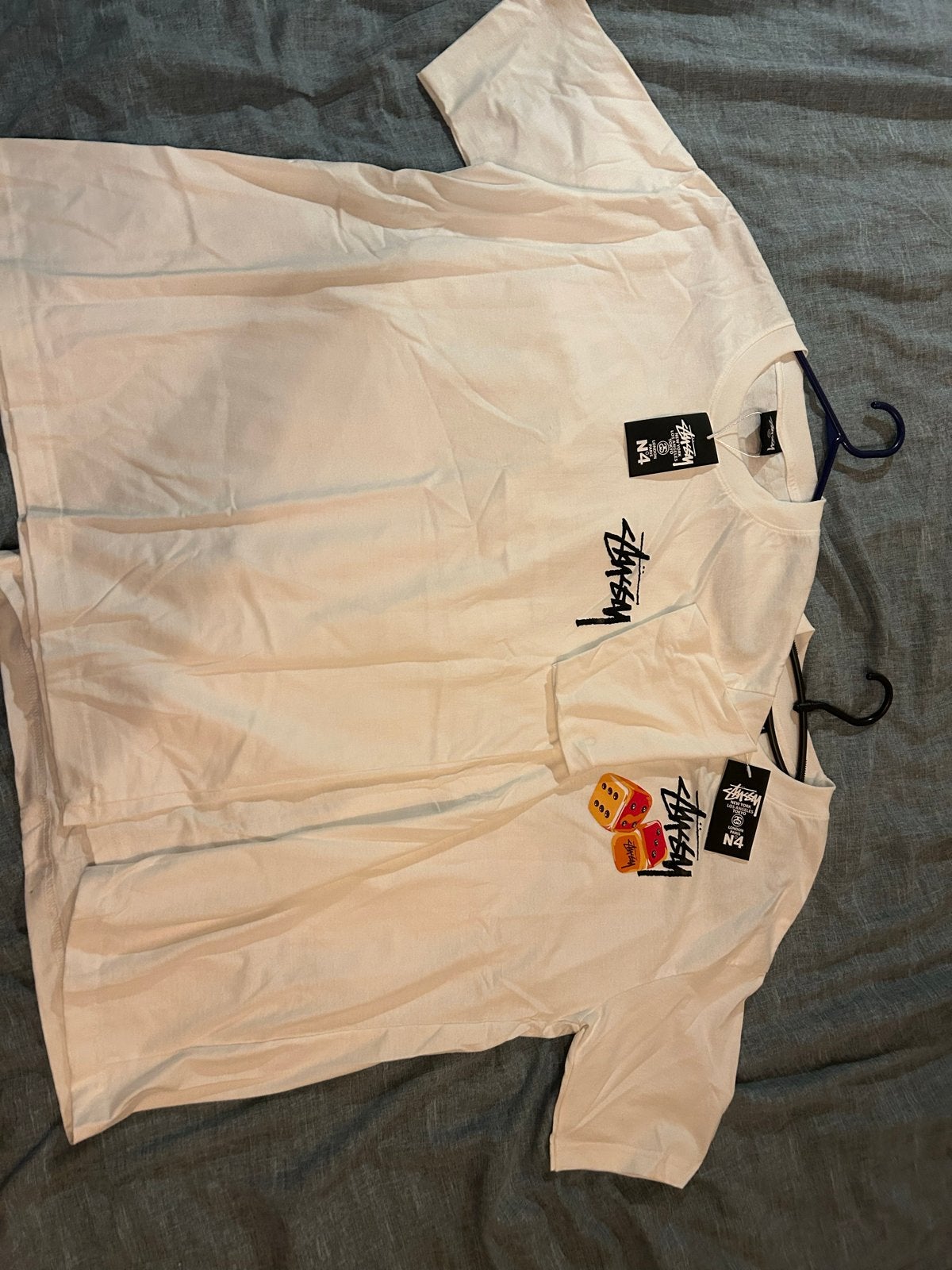 Stussy T-shirt met print. Kijk beschrijving voor info, Ophalen of Verzenden, Nieuw, Maat 48/50 (M), Wit