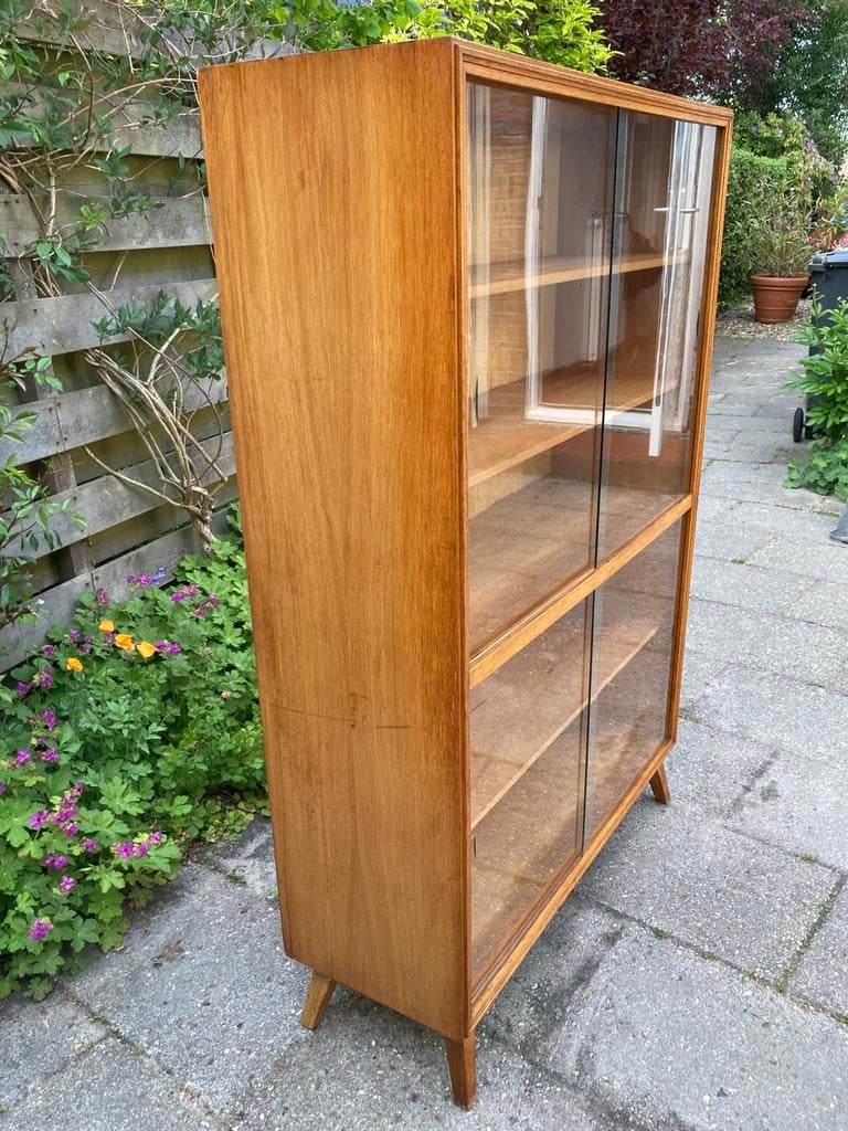 Vintage boekenkast jaren 60, Ophalen, 50 tot 100 cm, Vuntage jaren 60, 150 tot 200 cm