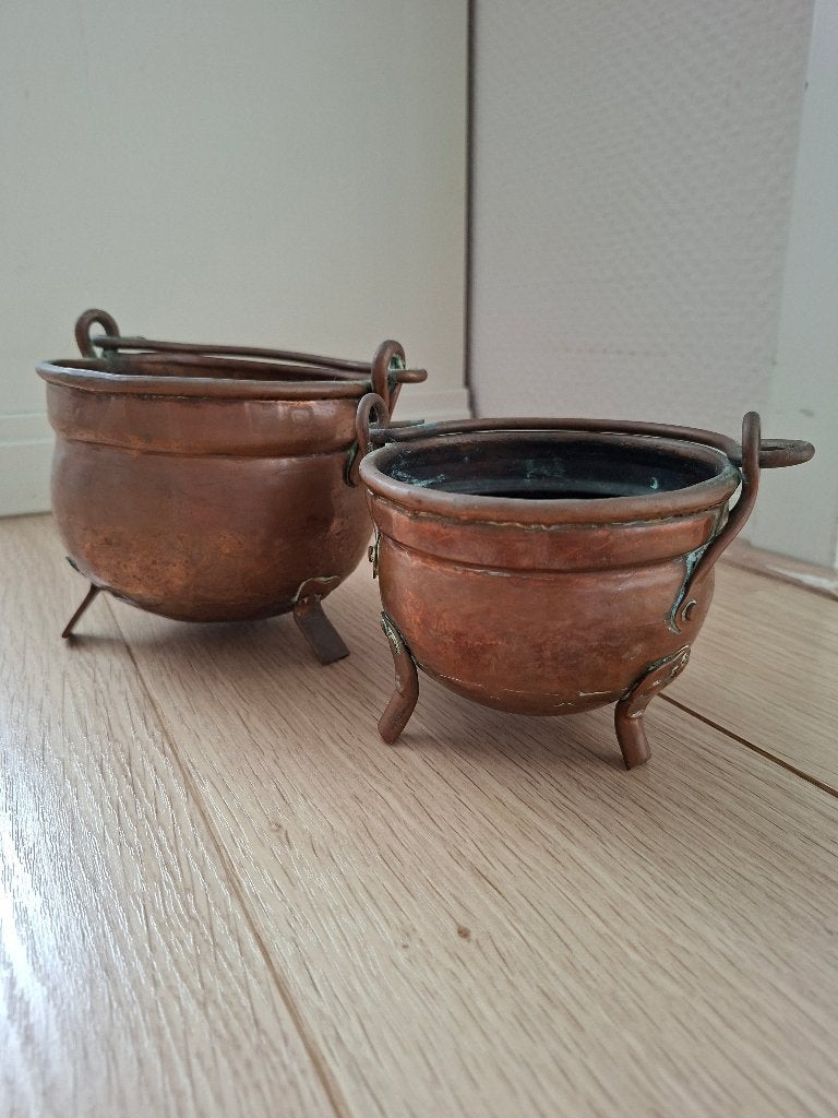 Koperen keteltje / ketel van koper, Antiek en Kunst, Antiek | Koper en Brons, Ophalen of Verzenden, Koper